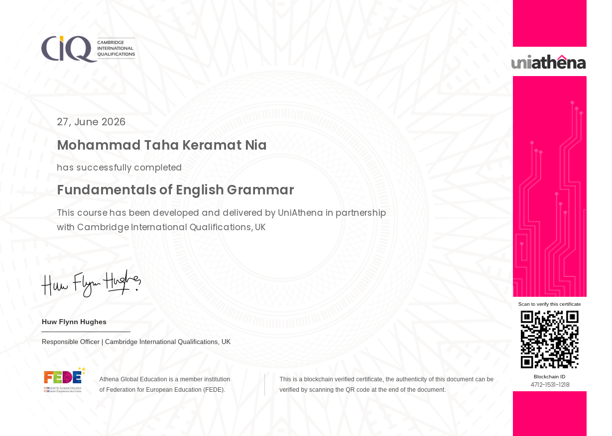 Fundamentals of English Grammar