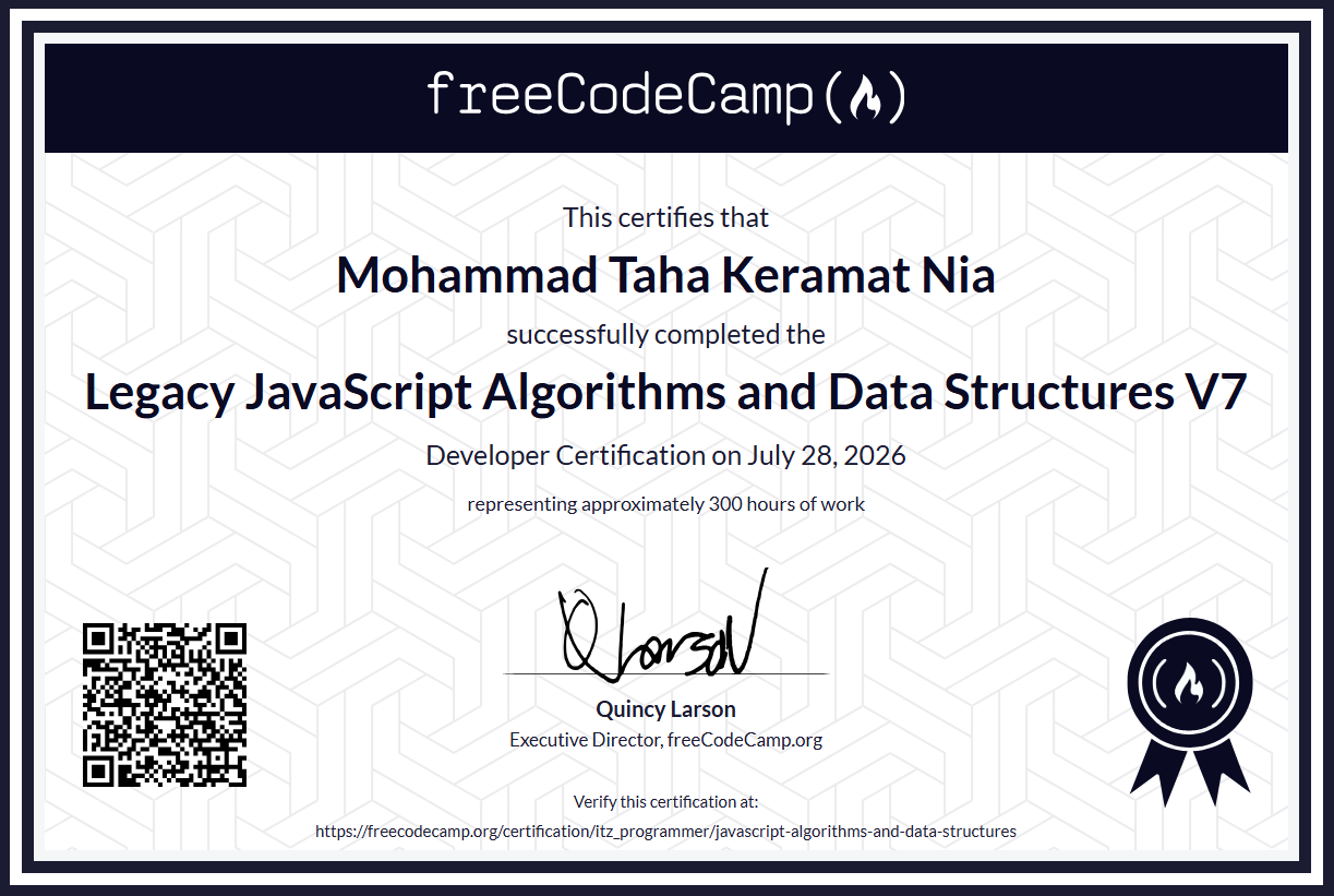 JavaScript Algorithms And Data Structures V7