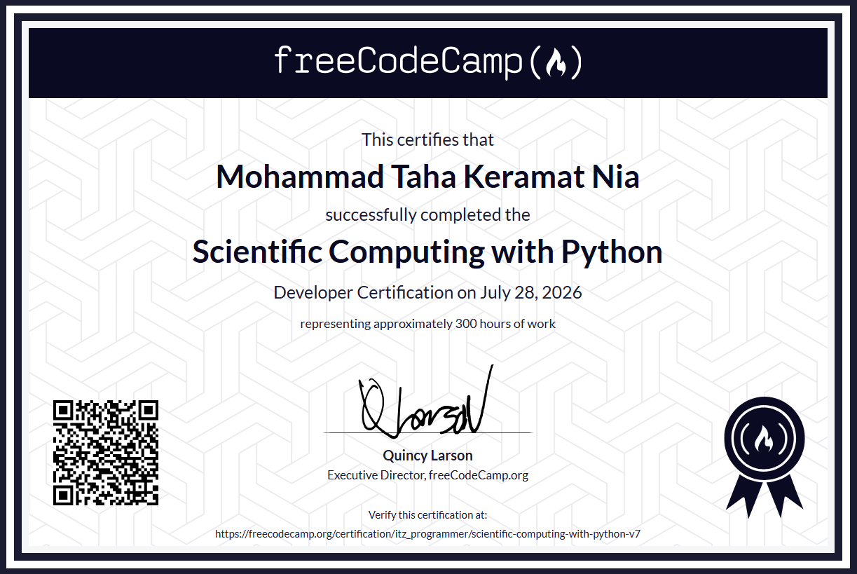 Scientific Computing With Python V8