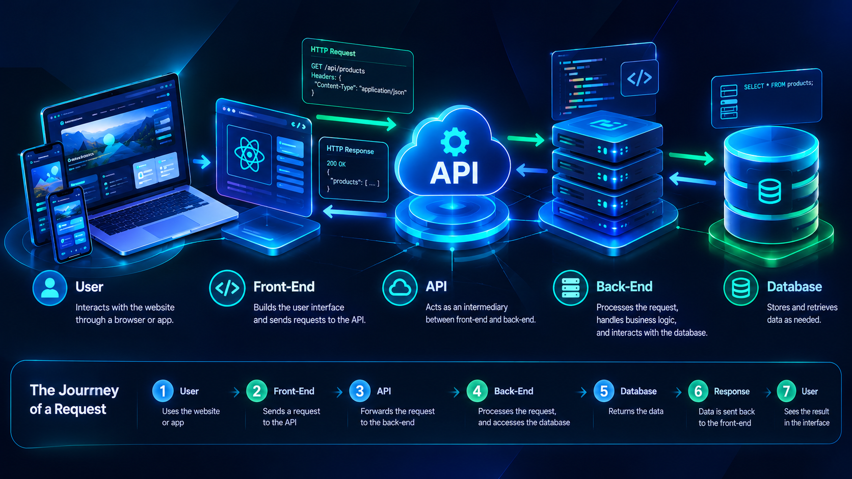 API چیست و چگونه Front-End و Back-End با یکدیگر ارتباط برقرار می‌کنند؟